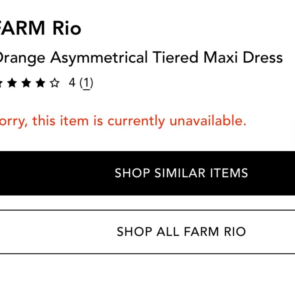 FARM RIO Orange Asymmetrical Tiered Maxi Dress Sz M - NWT!! - Picture 13 of 13